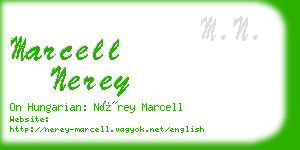 marcell nerey business card